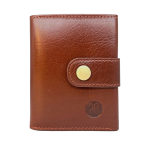 Men's Leather RFID Wallet with Aluminium Card Holder Ejection Function