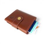 Men's Leather RFID Wallet with Aluminium Card Holder Ejection Function - Image 6