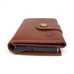 Men's Leather RFID Wallet with Aluminium Card Holder Ejection Function - Image 4