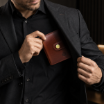Men's Leather RFID Wallet with Aluminium Card Holder Ejection Function - Image 12
